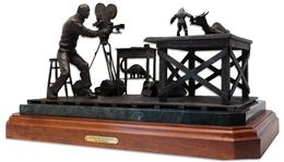 Ray Harryhausen Original Bronze Sculpture -- One of 12 in His Limited Edition Self-Portrait Entitled ''Giving Life to Fantasy''